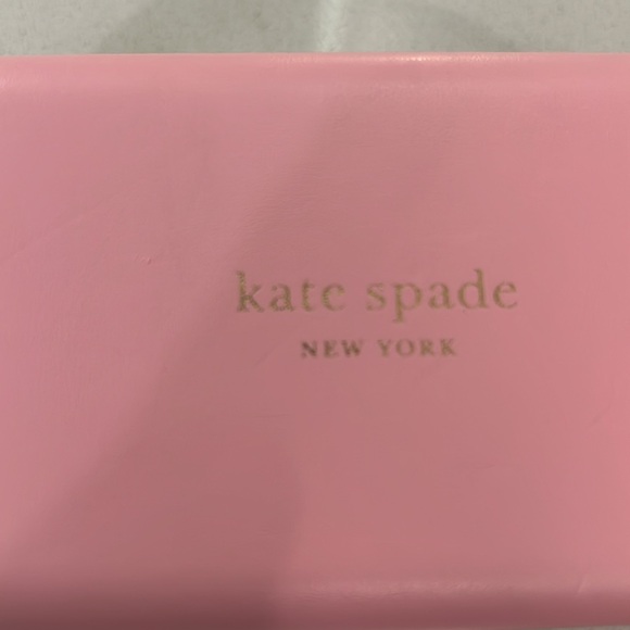 Kate spade sunglasses case - like new . Pink and green with gold trim - Picture 5 of 10